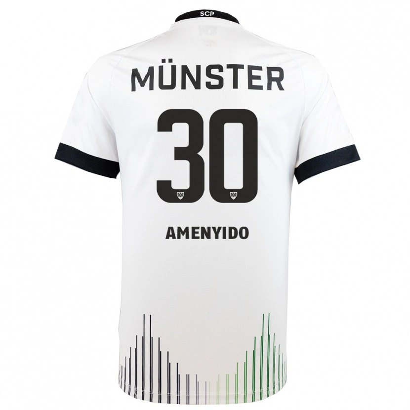 Danxen Pánské Etienne Amenyido #30 Bílá Černá Daleko Hráčské Dresy 2025/26 Dres