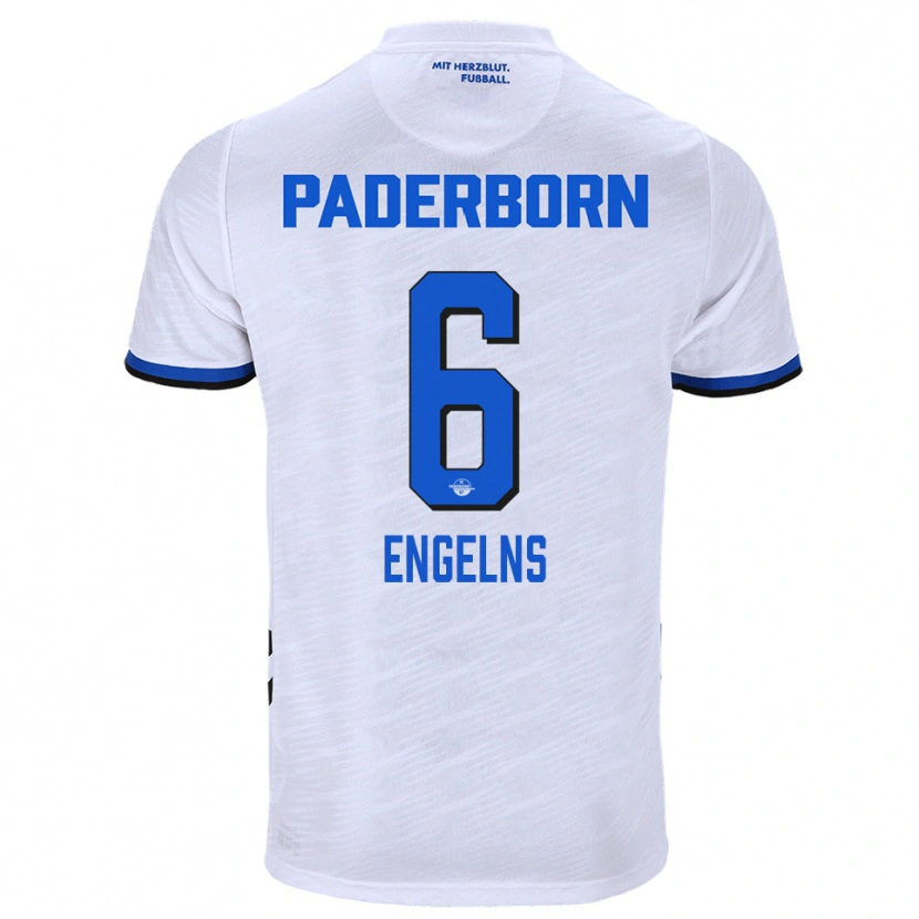 Danxen Pánské Luis Engelns #6 Bílá Modrá Daleko Hráčské Dresy 2025/26 Dres