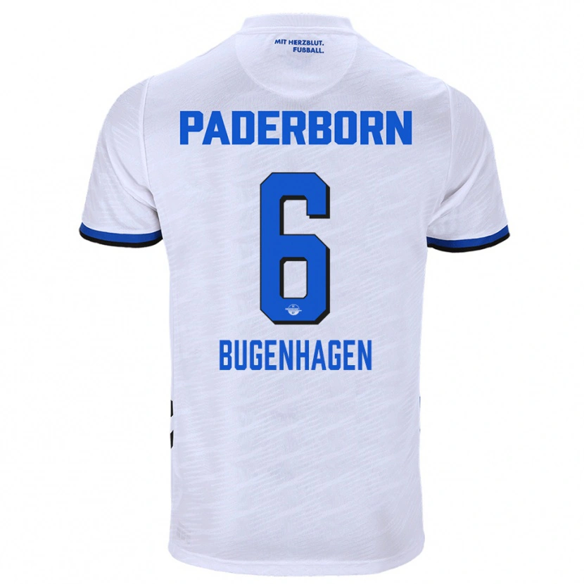 Danxen Pánské Julius Bugenhagen #6 Bílá Modrá Daleko Hráčské Dresy 2025/26 Dres