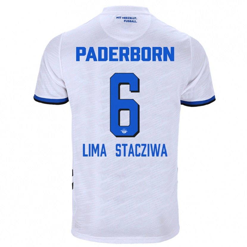 Danxen Pánské Neo Lima Stacziwa #6 Bílá Modrá Daleko Hráčské Dresy 2025/26 Dres