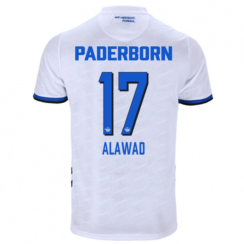 Danxen Pánské A. Alawad #17 Bílá Modrá Daleko Hráčské Dresy 2025/26 Dres