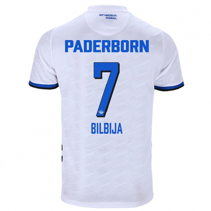 Danxen Pánské Filip Bilbija #7 Bílá Modrá Daleko Hráčské Dresy 2025/26 Dres