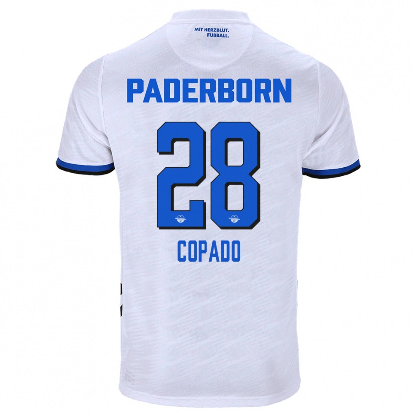 Danxen Pánské Lucas Copado #28 Bílá Modrá Daleko Hráčské Dresy 2025/26 Dres