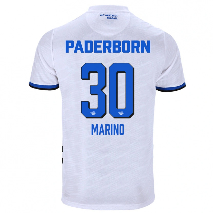 Danxen Pánské Stefano Marino #30 Bílá Modrá Daleko Hráčské Dresy 2025/26 Dres