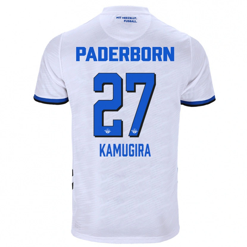 Danxen Pánské Rayan Kamugira #27 Bílá Modrá Daleko Hráčské Dresy 2025/26 Dres