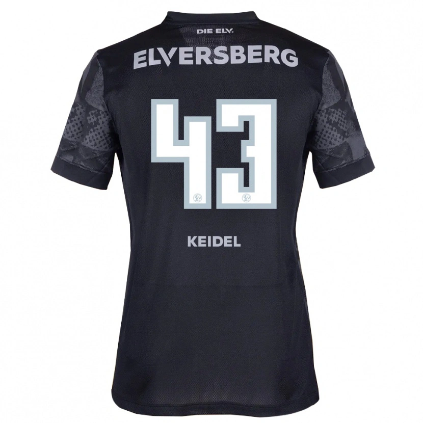 Danxen Pánské Felix Keidel #43 Černá Šedá Daleko Hráčské Dresy 2025/26 Dres