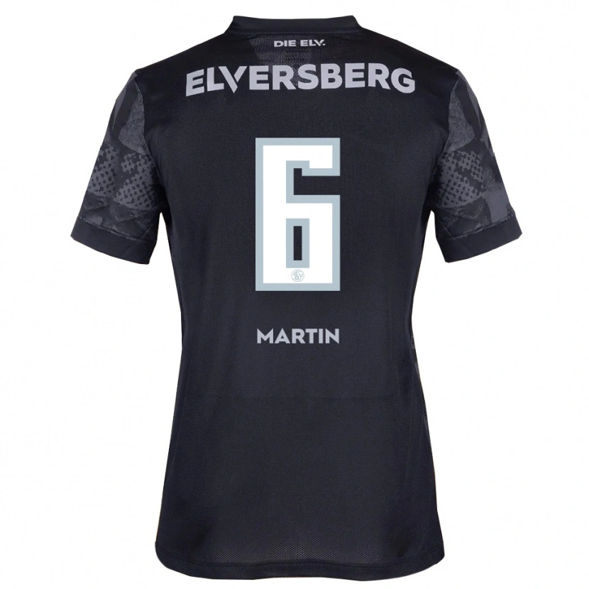 Danxen Pánské Lara Martin #6 Černá Šedá Daleko Hráčské Dresy 2025/26 Dres