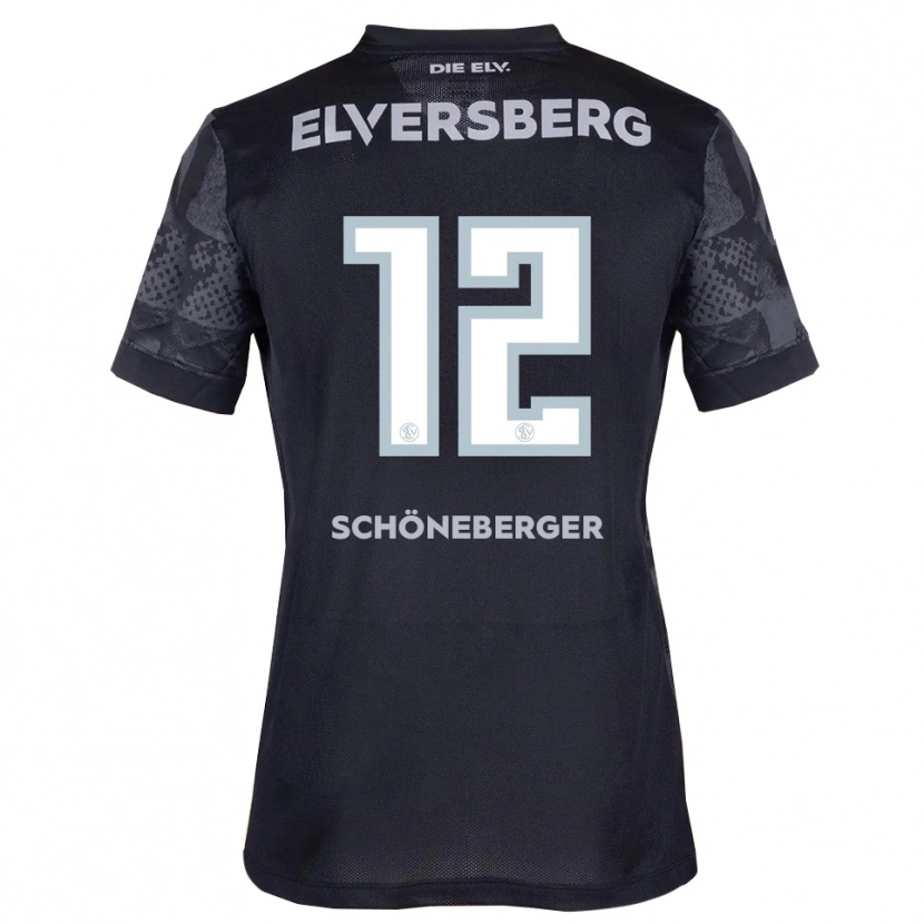 Danxen Pánské Louis Schöneberger #12 Černá Šedá Daleko Hráčské Dresy 2025/26 Dres