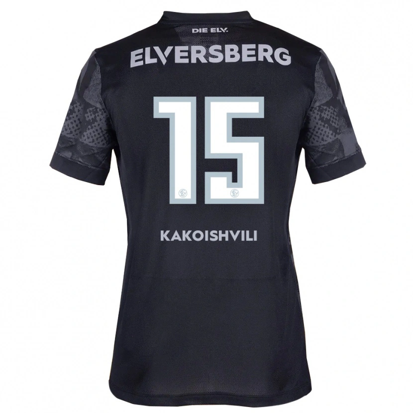 Danxen Pánské Dimitri Kakoishvili #15 Černá Šedá Daleko Hráčské Dresy 2025/26 Dres