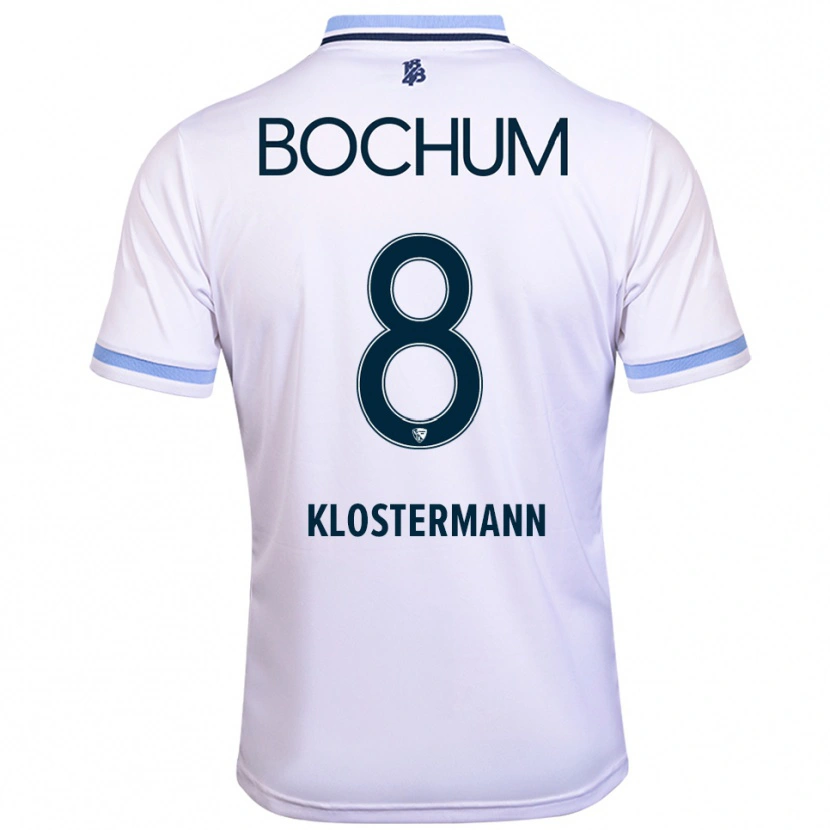 Danxen Pánské Michelle Klostermann #8 Bílá Nebesky Modrá Daleko Hráčské Dresy 2025/26 Dres