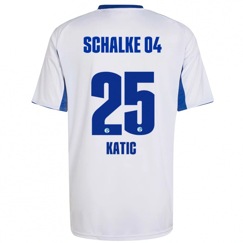 Danxen Pánské Nikola Katic #25 Bílá Modrá Daleko Hráčské Dresy 2025/26 Dres