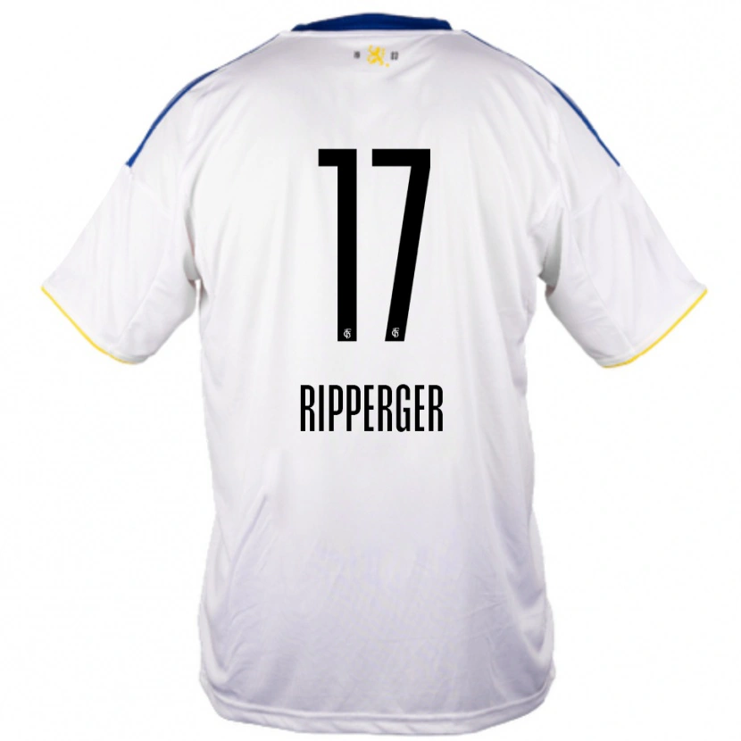 Danxen Pánské Lena Ripperger #17 Bílá Modrá Žlutá Daleko Hráčské Dresy 2025/26 Dres