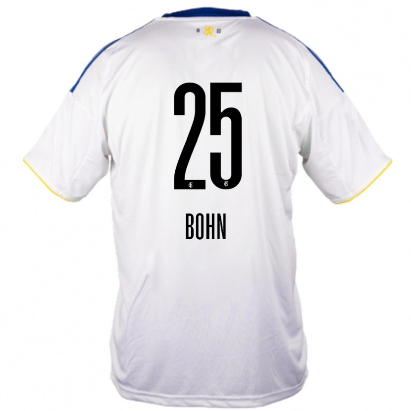 Danxen Pánské Etienne Bohn #25 Bílá Modrá Žlutá Daleko Hráčské Dresy 2025/26 Dres