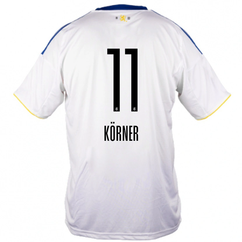 Danxen Pánské Lea Körner #11 Bílá Modrá Žlutá Daleko Hráčské Dresy 2025/26 Dres