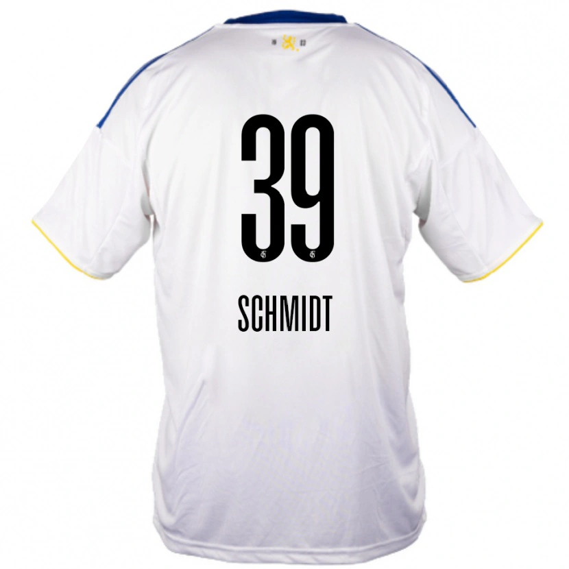 Danxen Pánské Patrick Schmidt #39 Bílá Modrá Žlutá Daleko Hráčské Dresy 2025/26 Dres