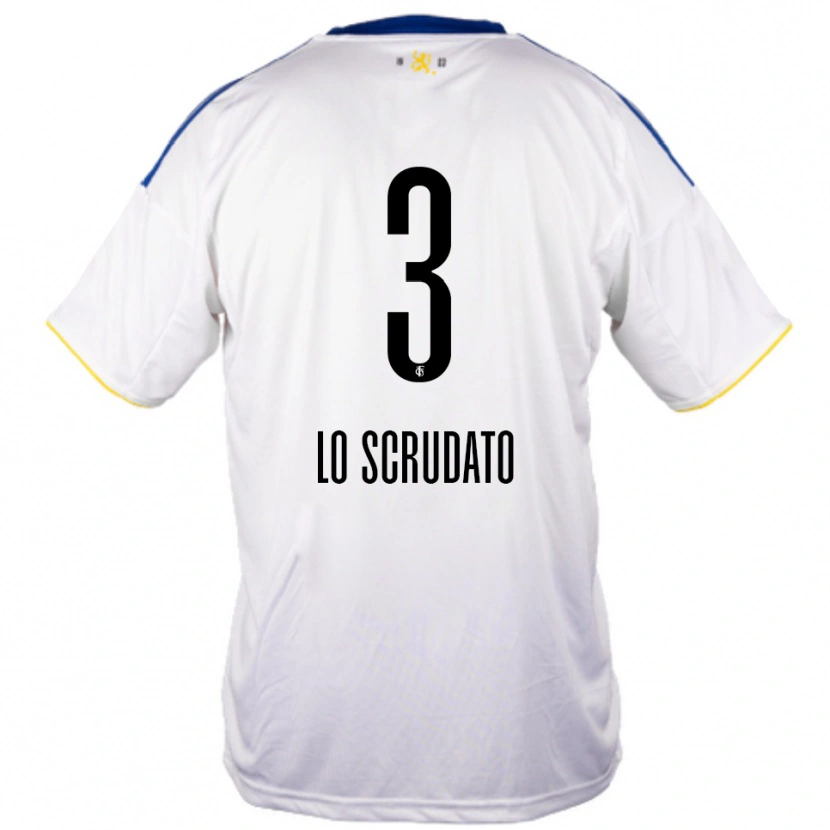 Danxen Pánské Gianluca Lo Scrudato #3 Bílá Modrá Žlutá Daleko Hráčské Dresy 2025/26 Dres
