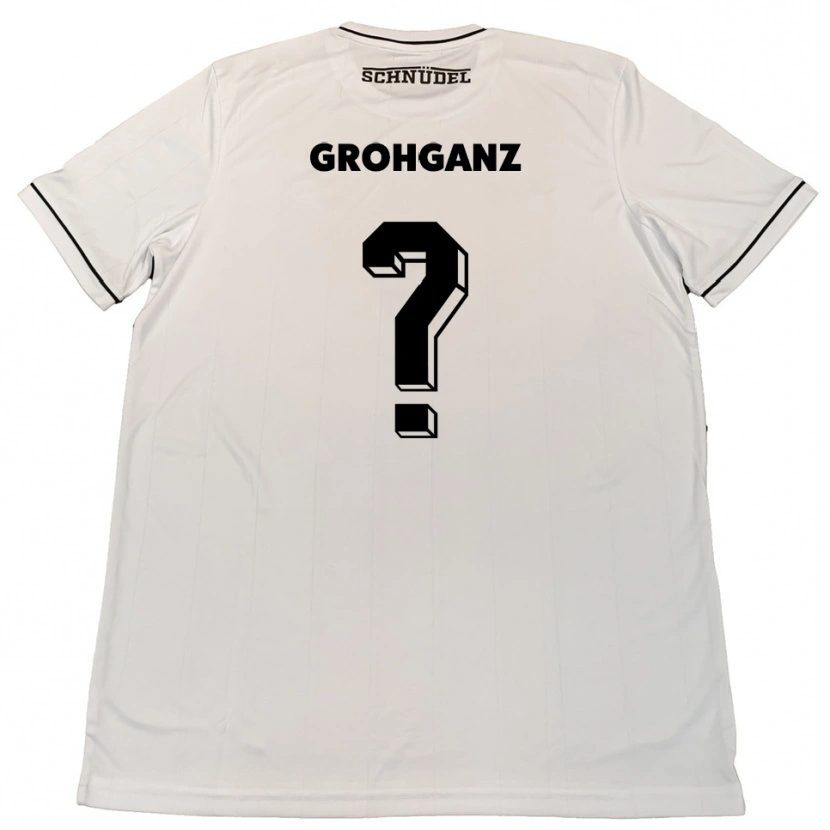 Danxen Pánské Maren Grohganz #0 Bílá Černá Daleko Hráčské Dresy 2025/26 Dres