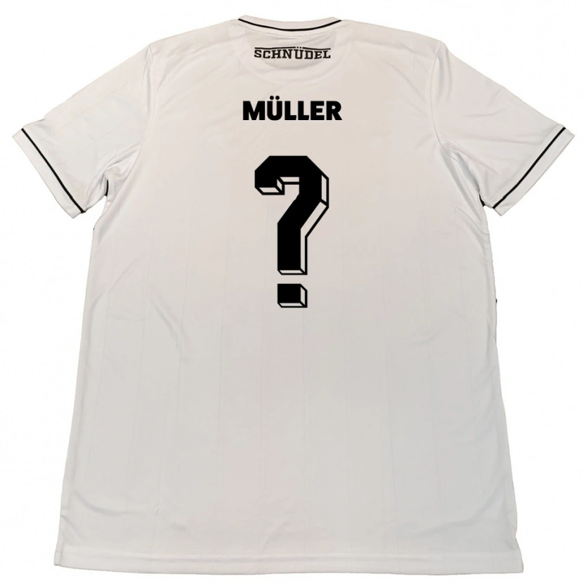 Danxen Pánské Hannah Müller #0 Bílá Černá Daleko Hráčské Dresy 2025/26 Dres