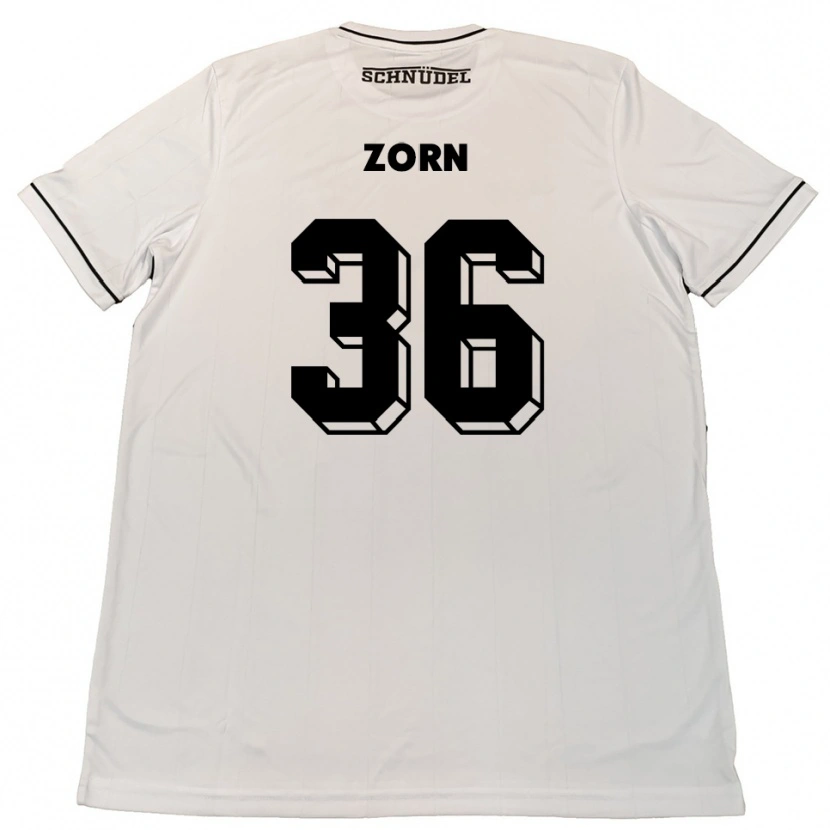 Danxen Pánské Emil Zorn #36 Bílá Černá Daleko Hráčské Dresy 2025/26 Dres