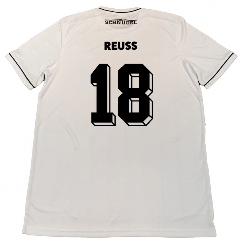 Danxen Pánské Noah Reuß #18 Bílá Černá Daleko Hráčské Dresy 2025/26 Dres