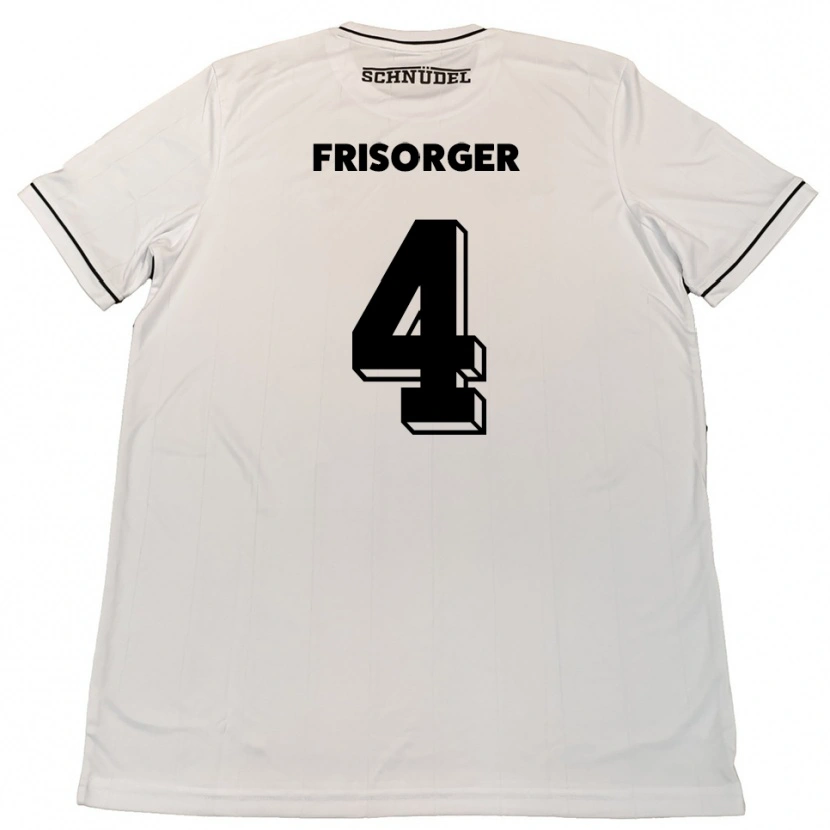Danxen Pánské Kevin Frisorger #4 Bílá Černá Daleko Hráčské Dresy 2025/26 Dres