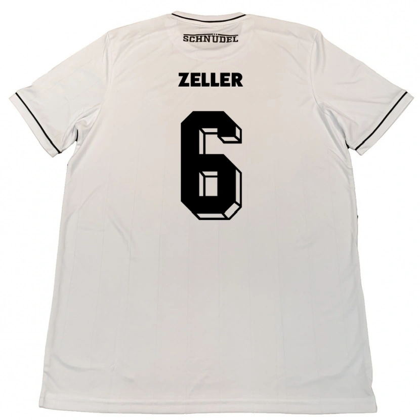 Danxen Pánské Lucas Zeller #6 Bílá Černá Daleko Hráčské Dresy 2025/26 Dres