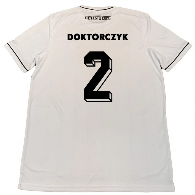 Danxen Pánské Nick Doktorczyk #2 Bílá Černá Daleko Hráčské Dresy 2025/26 Dres