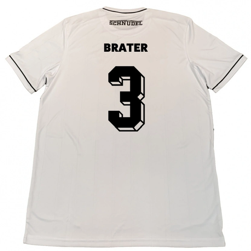 Danxen Pánské Janis Brater #3 Bílá Černá Daleko Hráčské Dresy 2025/26 Dres