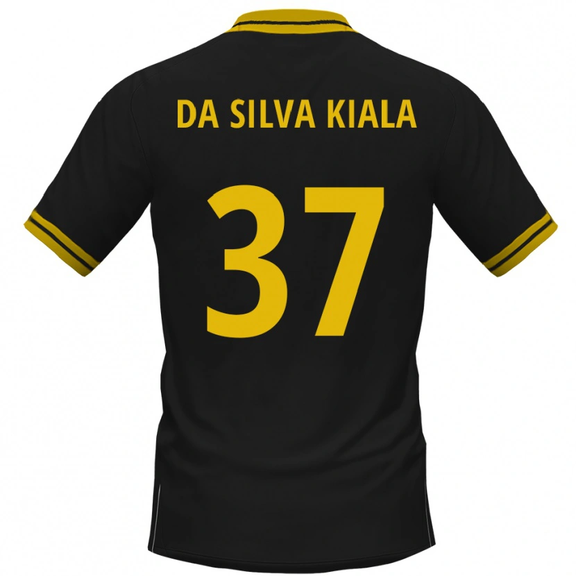 Danxen Pánské Joel Da Silva Kiala #37 Černá Žlutá Daleko Hráčské Dresy 2025/26 Dres