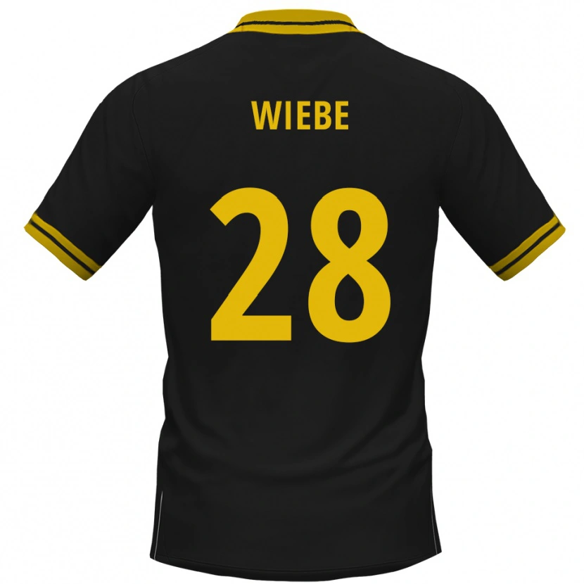 Danxen Pánské Danilo Wiebe #28 Černá Žlutá Daleko Hráčské Dresy 2025/26 Dres