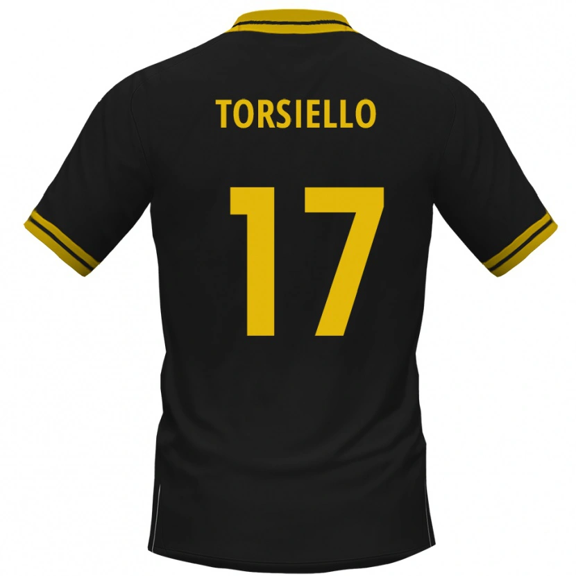 Danxen Pánské Fabio Torsiello #17 Černá Žlutá Daleko Hráčské Dresy 2025/26 Dres