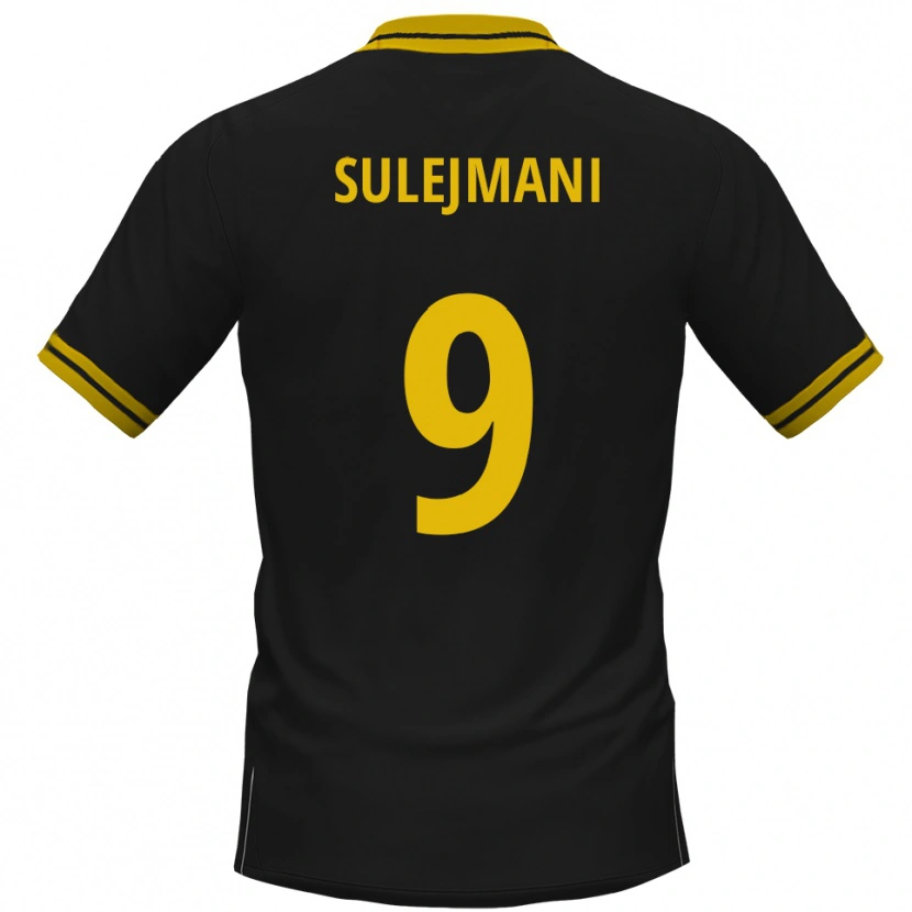 Danxen Pánské Valmir Sulejmani #9 Černá Žlutá Daleko Hráčské Dresy 2025/26 Dres