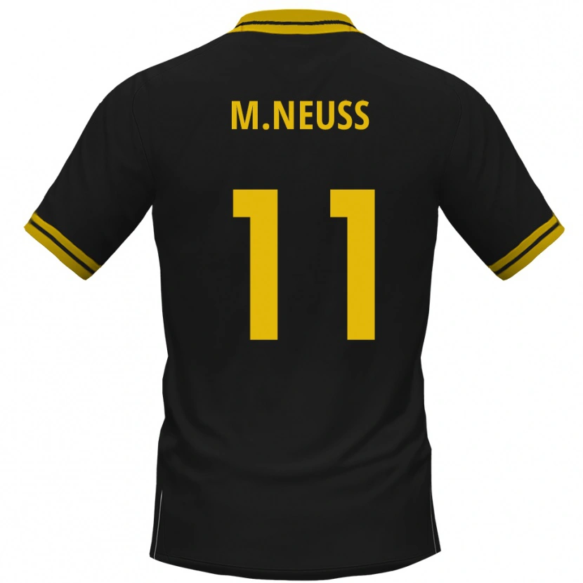 Danxen Pánské Maximilian Neuss #11 Černá Žlutá Daleko Hráčské Dresy 2025/26 Dres