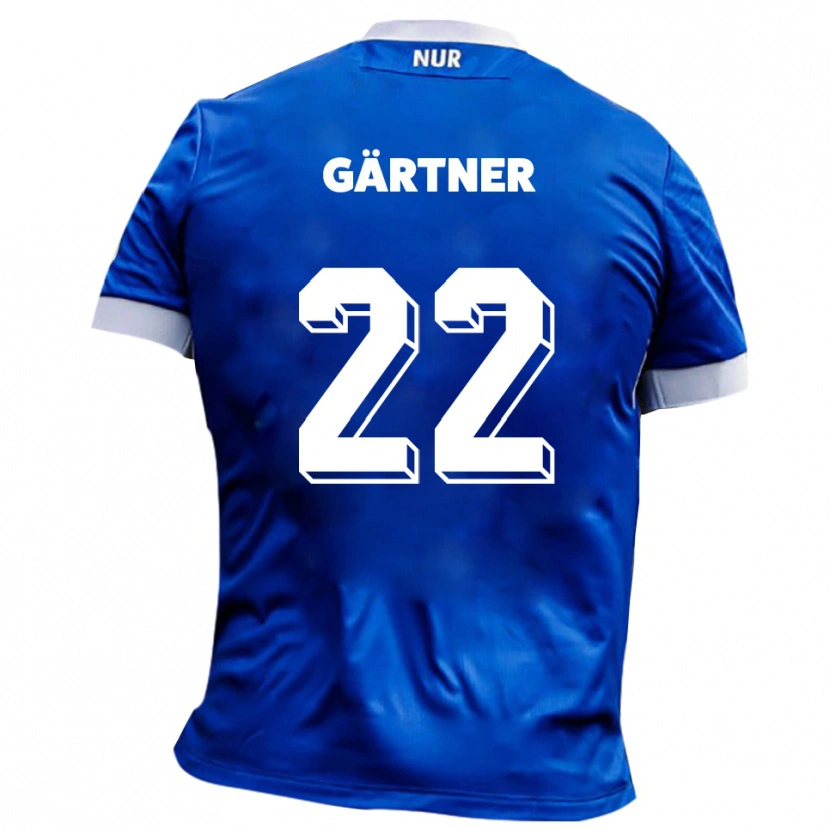 Danxen Pánské Justin Gärtner #22 Modrá Bílá Daleko Hráčské Dresy 2025/26 Dres