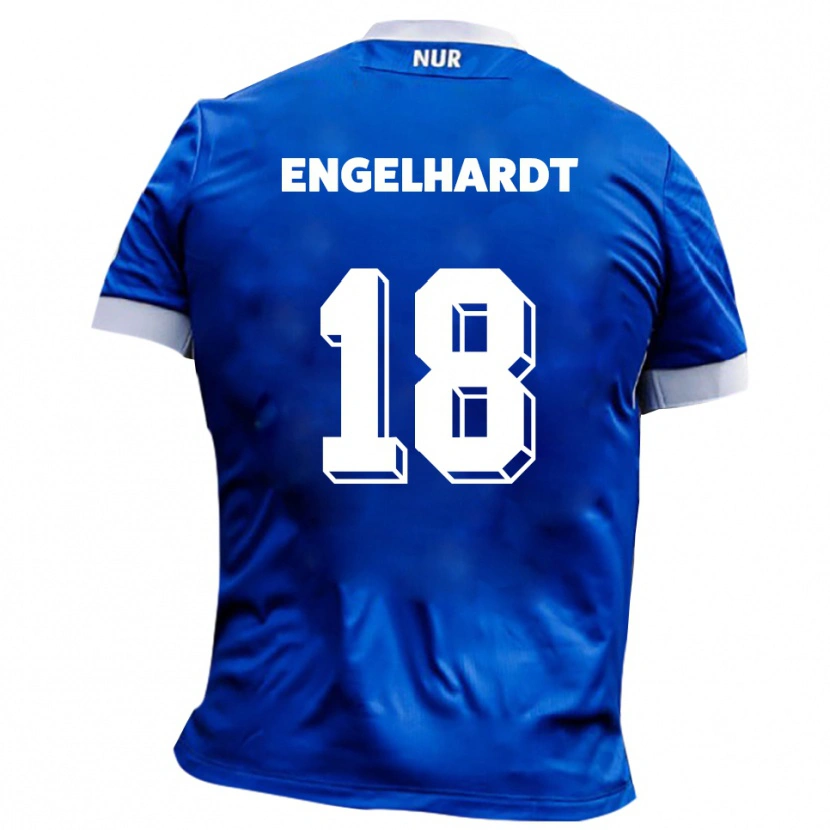 Danxen Pánské Erik Engelhardt #18 Modrá Bílá Daleko Hráčské Dresy 2025/26 Dres