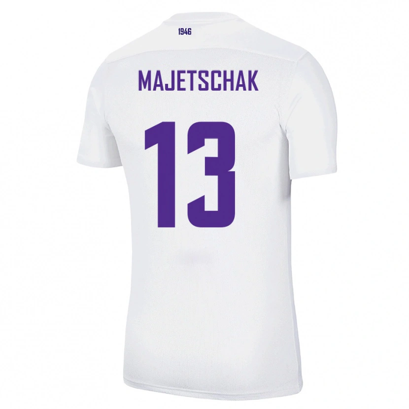 Danxen Pánské Erik Majetschak #13 Bílá Zelená Daleko Hráčské Dresy 2025/26 Dres
