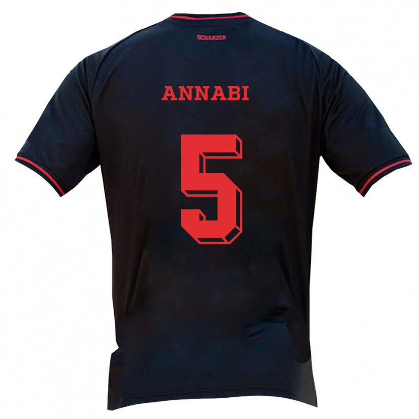 Danxen Pánské Ilias Annabi #5 Černá Červená Bílá Daleko Hráčské Dresy 2025/26 Dres