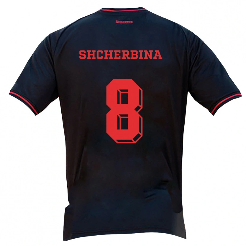 Danxen Pánské Ivan Shcherbina #8 Černá Červená Bílá Daleko Hráčské Dresy 2025/26 Dres