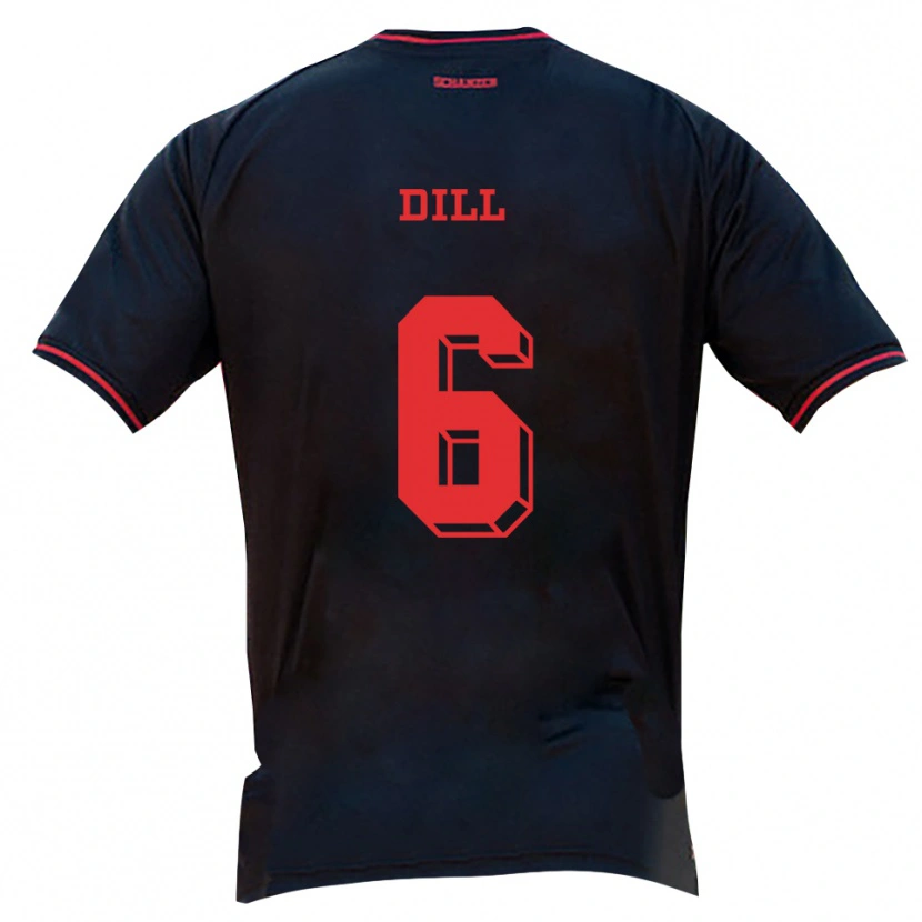 Danxen Pánské Fabio Dill #6 Černá Červená Bílá Daleko Hráčské Dresy 2025/26 Dres