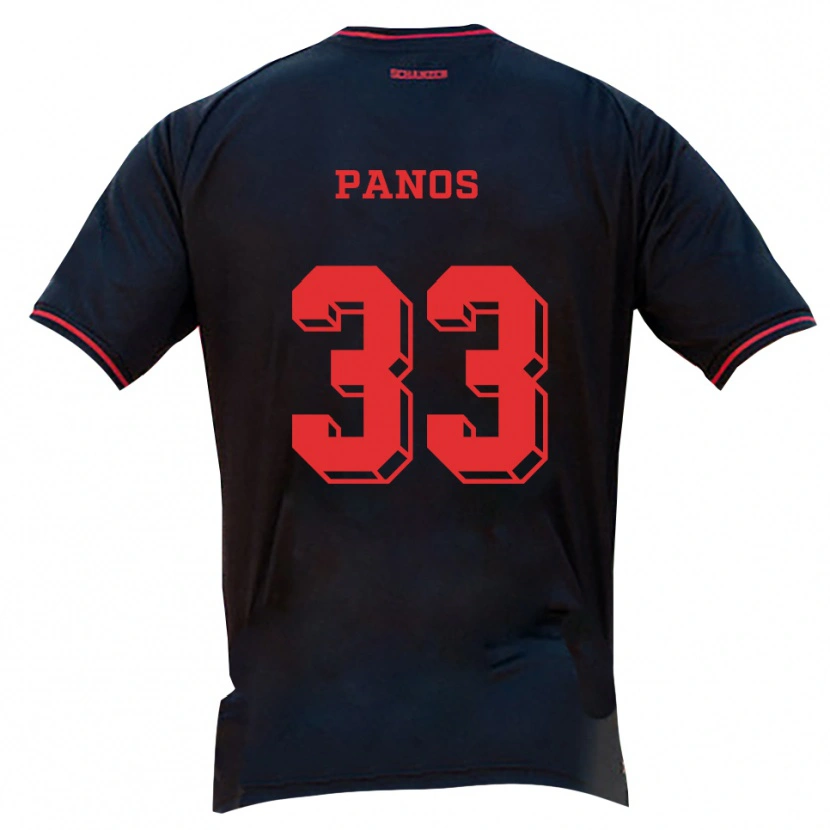 Danxen Pánské Nikos Panos #33 Černá Červená Bílá Daleko Hráčské Dresy 2025/26 Dres