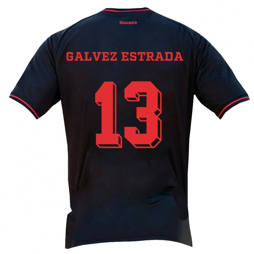 Danxen Pánské Larissa Galvez Estrada #13 Černá Červená Bílá Daleko Hráčské Dresy 2025/26 Dres