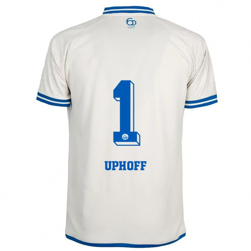 Danxen Pánské Benjamin Uphoff #1 Bílá Modrá Daleko Hráčské Dresy 2025/26 Dres