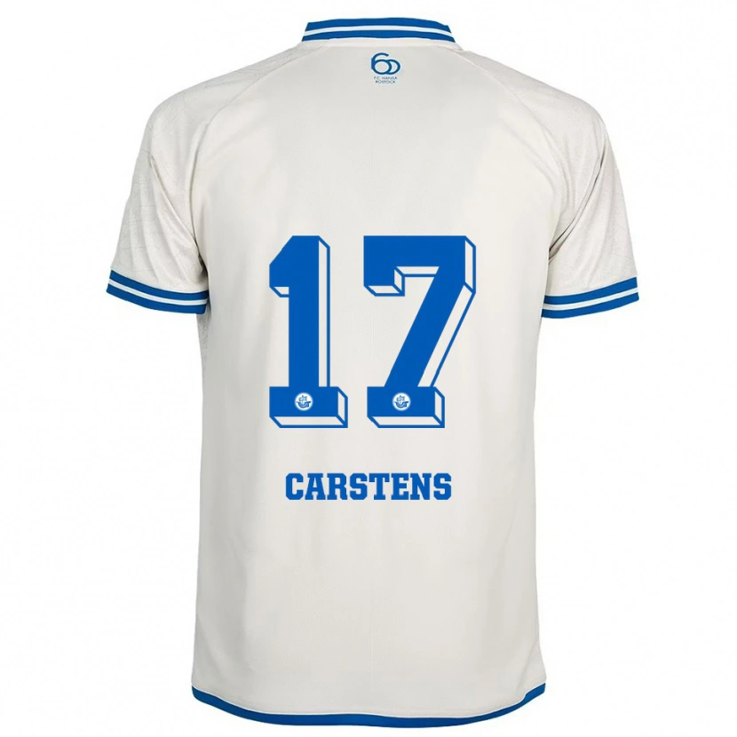 Danxen Pánské Florian Carstens #17 Bílá Modrá Daleko Hráčské Dresy 2025/26 Dres