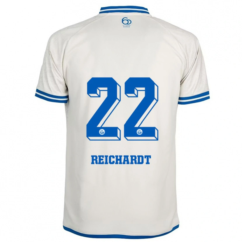 Danxen Pánské Leon Reichardt #22 Bílá Modrá Daleko Hráčské Dresy 2025/26 Dres