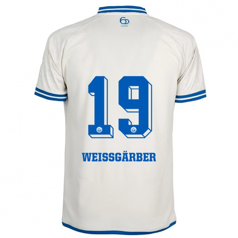 Danxen Pánské Ronja Weißgärber #19 Bílá Modrá Daleko Hráčské Dresy 2025/26 Dres