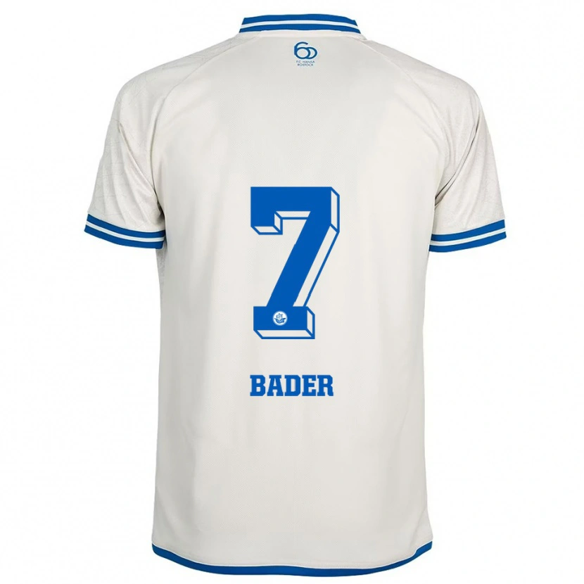 Danxen Pánské Tom Bader #7 Bílá Modrá Daleko Hráčské Dresy 2025/26 Dres