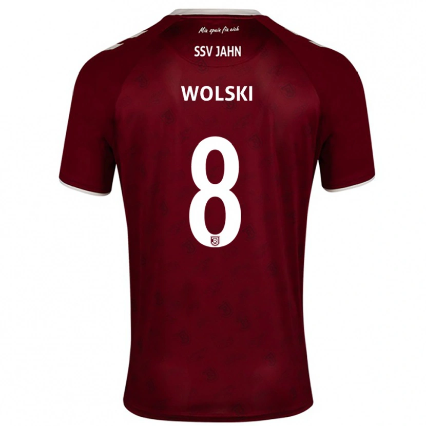 Danxen Pánské Oliver Wolski #8 Vínová Bílá Daleko Hráčské Dresy 2025/26 Dres
