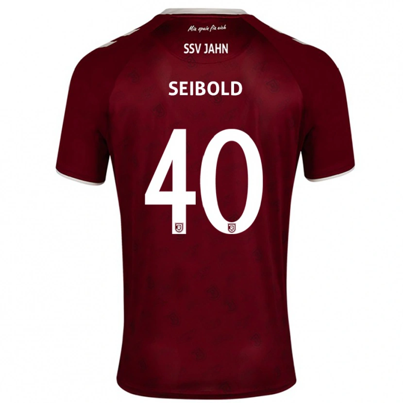 Danxen Pánské Jakob Seibold #40 Vínová Bílá Daleko Hráčské Dresy 2025/26 Dres