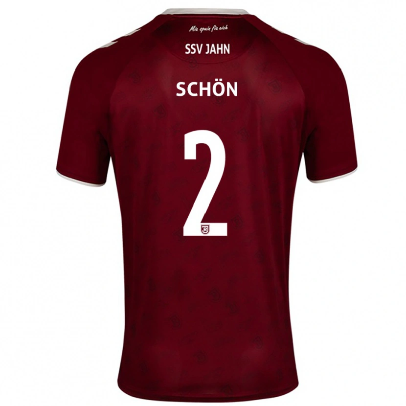 Danxen Pánské Lenny Schön #2 Vínová Bílá Daleko Hráčské Dresy 2025/26 Dres
