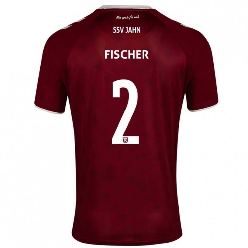 Danxen Pánské Florian Fischer #2 Vínová Bílá Daleko Hráčské Dresy 2025/26 Dres